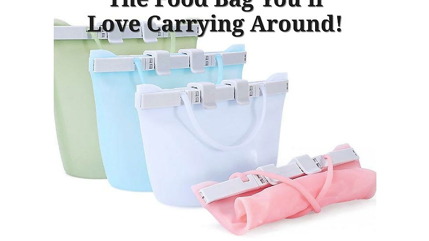 NEW! WISELLY Carrying Reusable Silicone Bags